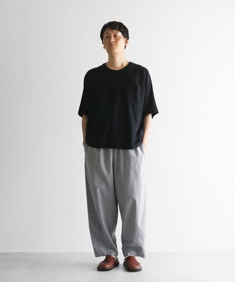 HUIS | やわらかシーチングコットンバルーンパンツロング（ライトグレー）【ユニセックス】506L