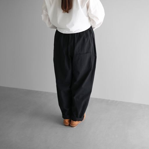 HUIS バルーンパンツ506　やわらかシーチングコットン【ダークネイビー】 やわらかシーチングコットンバルーンパンツロング【ユニセックス