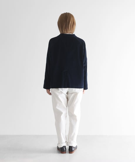 HUIS |シャトルベルベッティーン(別珍)アトリエジャケット （ダークネイビー）【ユニセックス】307