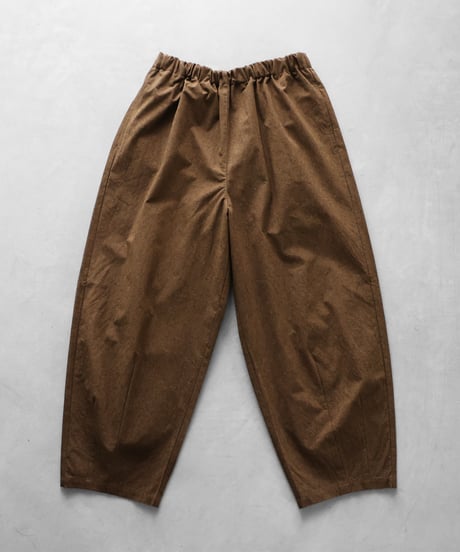 HUIS | ウォッシャブルウールコットンバルーンパンツロング（キャメル）【ユニセックス】506L