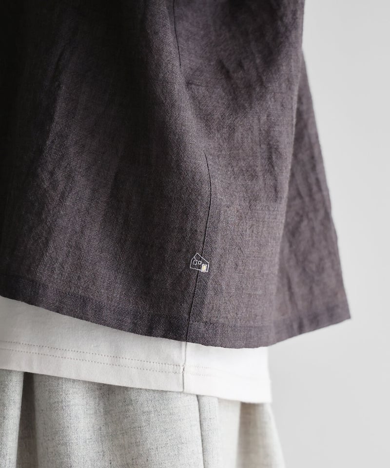 HUIS | ウォッシャブルウールショートカーディガン（グレー
