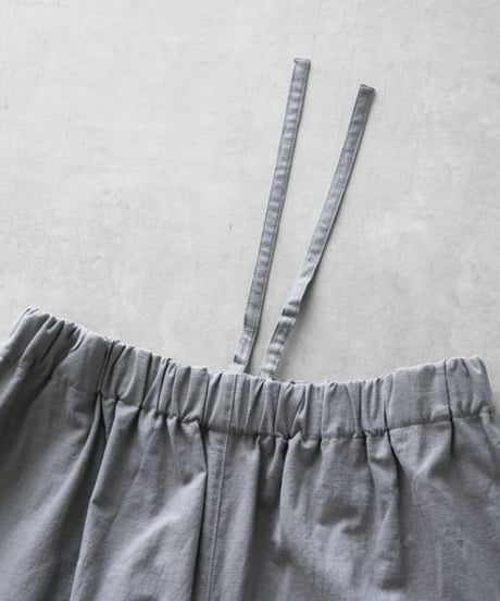 HUIS | やわらかシーチングコットンバルーンパンツロング（ライトグレー）【ユニセックス】506L