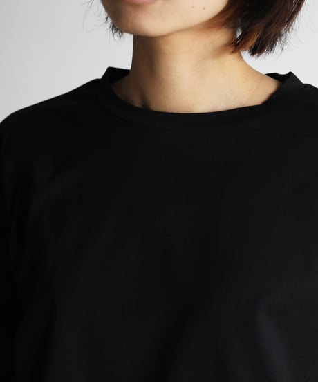 HUIS |［HUIS in house］SUVIN COTTON長袖カットソー（ブラック）【ユニセックス】CS201