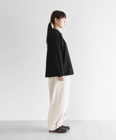 HUIS | 綿麻コーデュロイバルーンパンツロング（太畝・きなり）【ユニセックス】506L