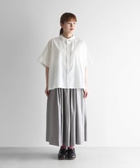 HUIS |［HUIS in house］SUVIN COTTON半袖ポロカットソー（ホワイト