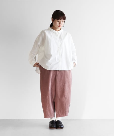 HUIS | シャトルコーデュロイバルーンパンツ（細畝・ダスティピンク）【ユニセックス】506