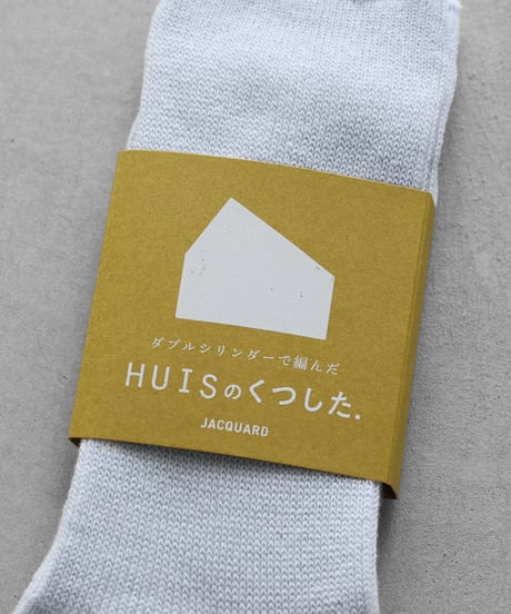 HUIS |［HUISのくつした］JACQUARD tori（パウダーブルー）【ユニセックス22cm-27cm】