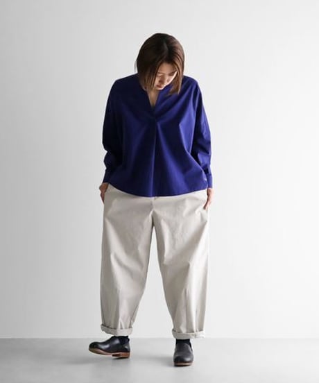 HUIS | バフクロスバルーンパンツロング（グレージュ）【ユニセックス】506L