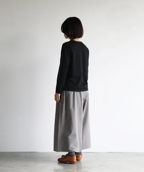 HUIS |［HUIS in house］SUVIN COTTON長袖カットソー（ブラック）【ユニセックス】CS201