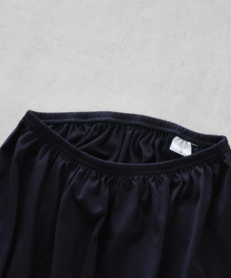 HUIS |［HUIS in house］SUVIN COTTONペチスカート（ダークネイビー）【レディス】U401