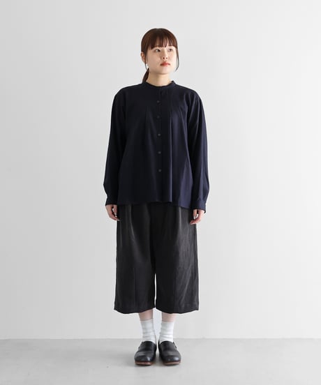 HUIS | シャトルコーデュロイ8分丈パンツ（細畝・ダークグレー）【ユニセックス】503
