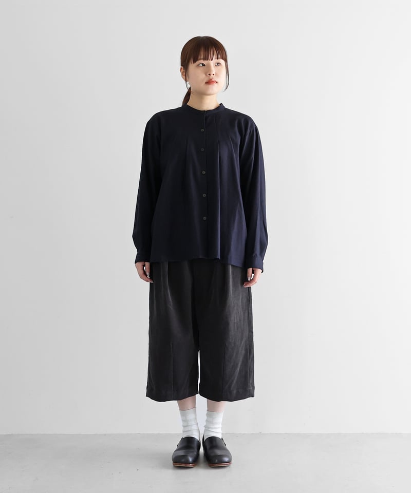 HUIS | シャトルコーデュロイ8分丈パンツ（細畝・ダークグレー）【ユニ
