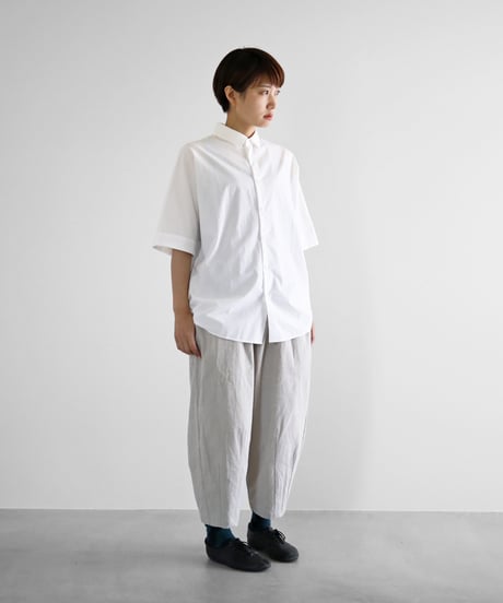 HUIS |やわらかシーチングコットンバルーンパンツ（グレージュ）【ユニセックス】506