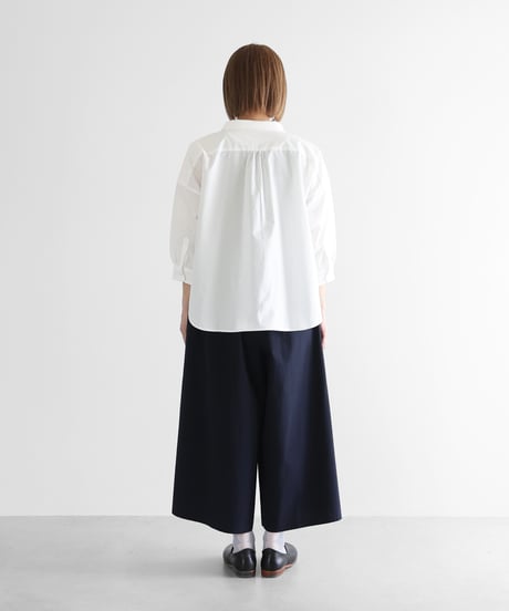 HUIS | やわらかコットンスカートパンツ（ダークネイビー）【ユニセックス】505