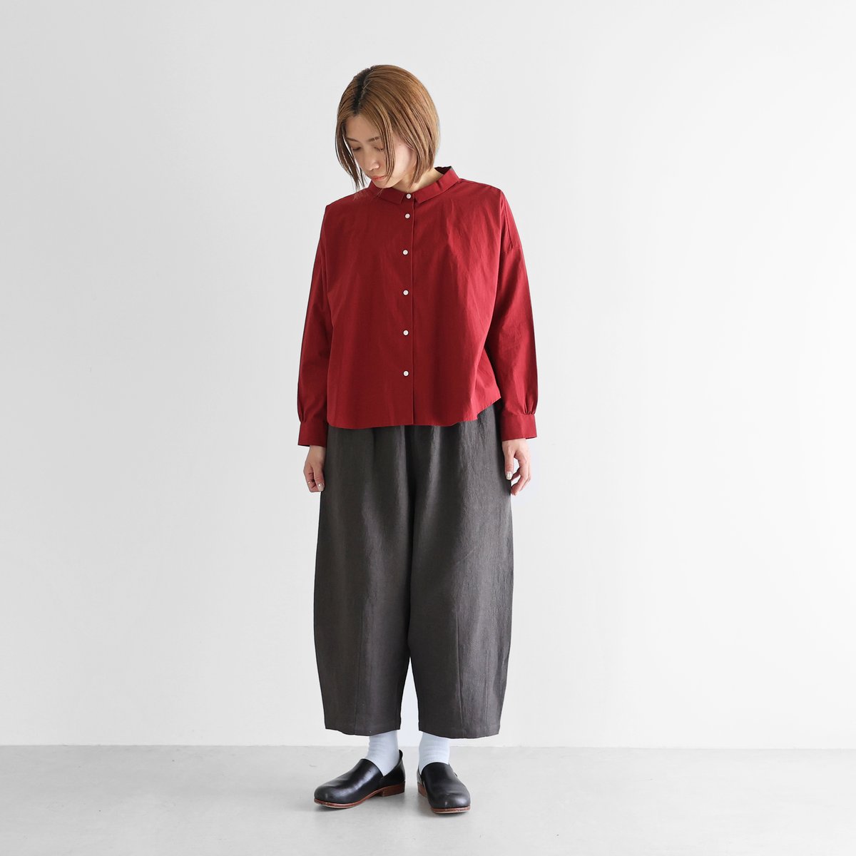 HUIS |オールドレピア天日干しラミーリネンバルーンパンツ