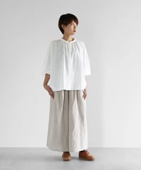 HUIS |シャトルリネンスカートパンツ（きなり）【ユニセックス】505