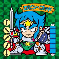ドリー・ゴッド /面魔ラザーニ フィギュア2種+ロビン・ゴッド/ベン・K・ゴッド緑プリズムシール2枚組セット