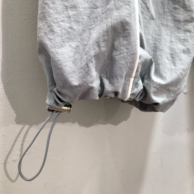 andRoma】サイドラインドローストリングパンツ ライトブルー