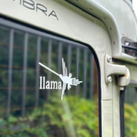 llama andRoma オフィシャルステッカー　ホワイトL