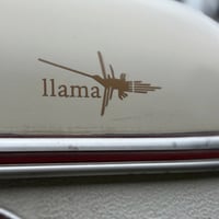 llama andRoma オフィシャルステッカー　ベージュS