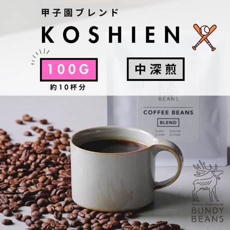 100g 【甲子園ブレンド / KOSHIEN BLEND】 ”中深煎り