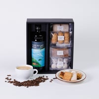 【デカフェカフェオレベース1本 & お菓子おすすめ4袋】送料無料　デカフェベースお菓子ギフト
