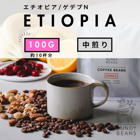 100g 【エチオピア ウォルカ サカロN】浅煎り