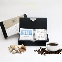 【コーヒーとお菓子4個ギフト】送料無料　ドリップお菓子中
