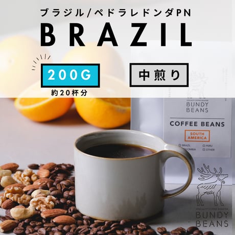 200g 【ブラジル ペドラレドンダPN】 中煎り