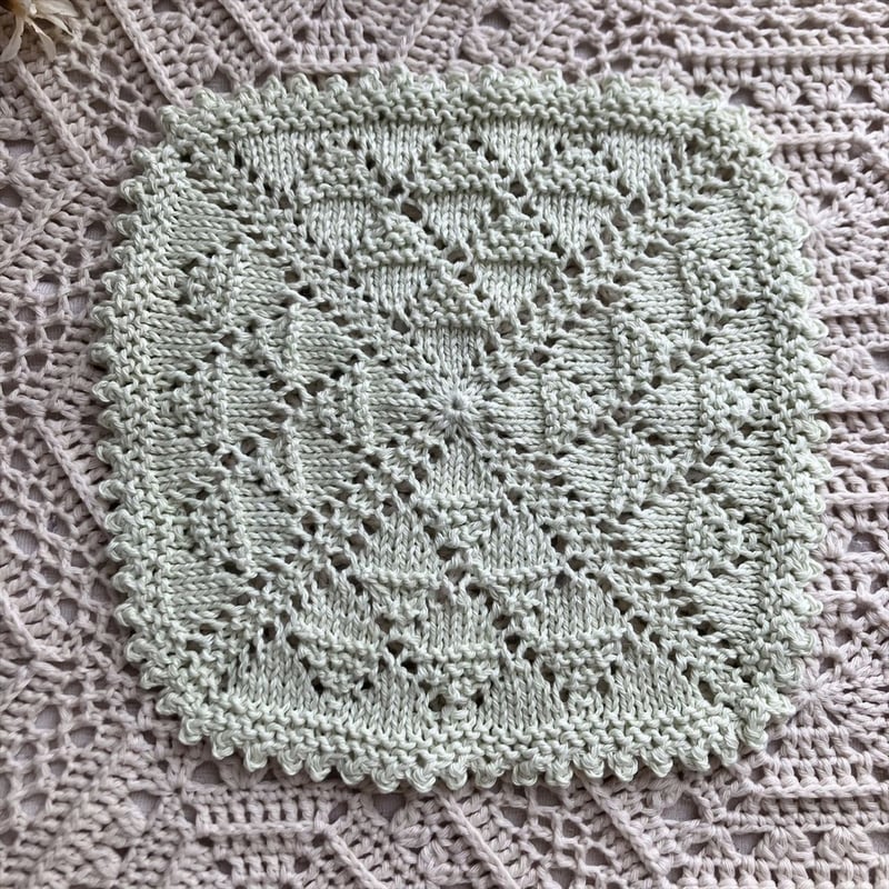 ダウンロード版編み図】棒針編みのダイヤ柄ニッタオル | かぎ針編み