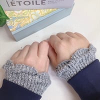 【ダウンロード版編み図】ガーター編みのリストウォーマ―