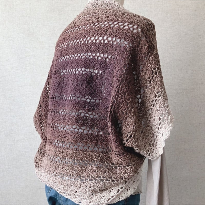 ダウンロード版編み図】ドイリーみたいな簡単ボレロ | かぎ針編み雑貨