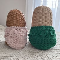 【ダウンロード版編み図】お花モチーフのバラクラバ