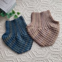 【ダウンロード版編み図】ダイアゴナルスティッチのネックウォーマー