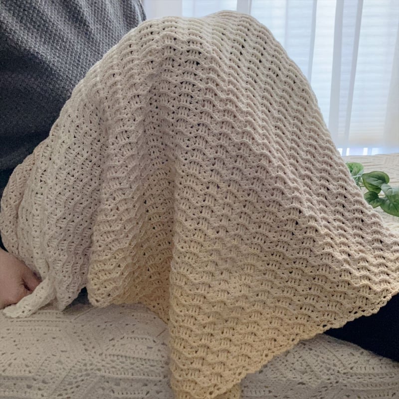 ブランケット ストール 手編み グラデーション 906 ブランケット ストール 手編み グラデーション 906