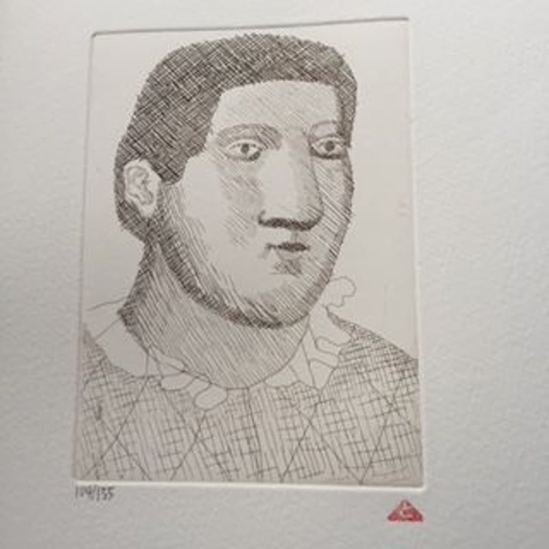 有元利夫　夏 Toshio Arimoto / 有元利夫版画額「Les Quaters Saisons 夏