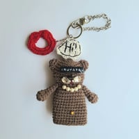 🌙🐻 クマ ブラウン　すぐ出せるキーケース