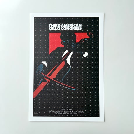 Milton Glaser リトグラフポスター “Third American Cello Congress”