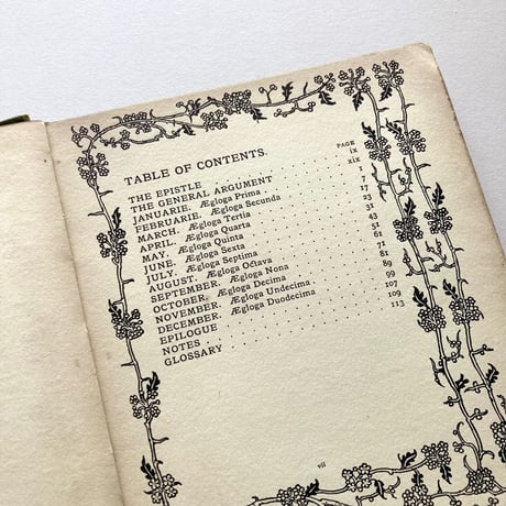 THE SHEPHEARD'S CALENDAR 羊飼いの暦 【1898年】