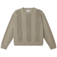 "OBEY" CROCHET SWEATER (London Fog)