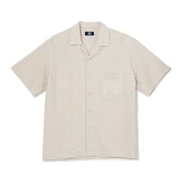 "SOL" Open Collar S/S Shirts (Oatmeal)