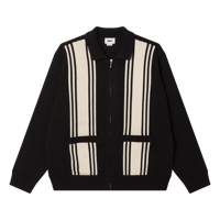 "OBEY" MATT ZIP UP SWEATER (Black Mulch)