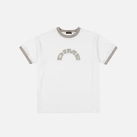 "Dime" Arc Ringer T-Shirts (White)