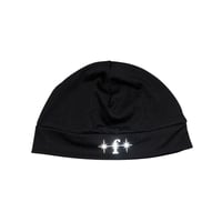 "FLASH" f Logo Reflect Skull Cap (Black)