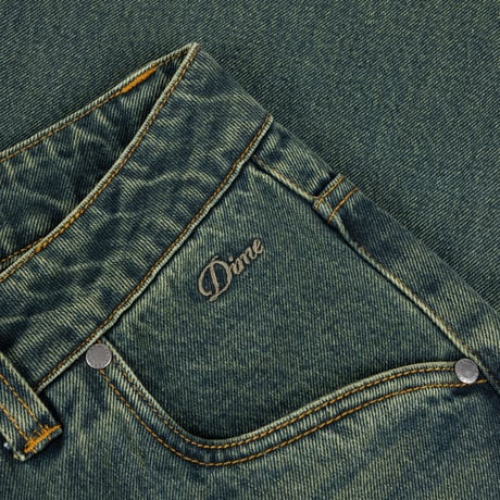 "Dime" Relaxed Denim Pants (Sandblasted Pine)
