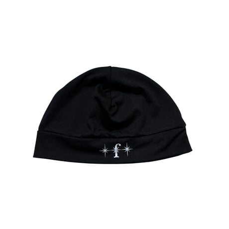 "FLASH" f Logo Reflect Skull Cap (Black)