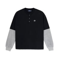 "SOL" Fake Layered Tee (Black)