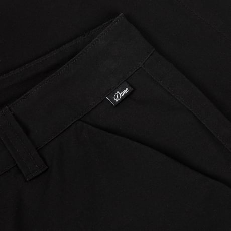 "Dime" Baggy Chino Pants (Black)