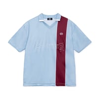 "SOL" Cursive Logo Soccer Shirts (Light Blue)