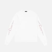 "Dime" Classic Veins LS T-Shirts (White)